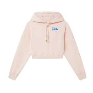 Greek Temple Cropped Hooded Sweatshirt