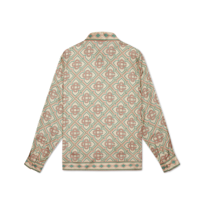 Pastel Diamond Monogram Silk Shirt