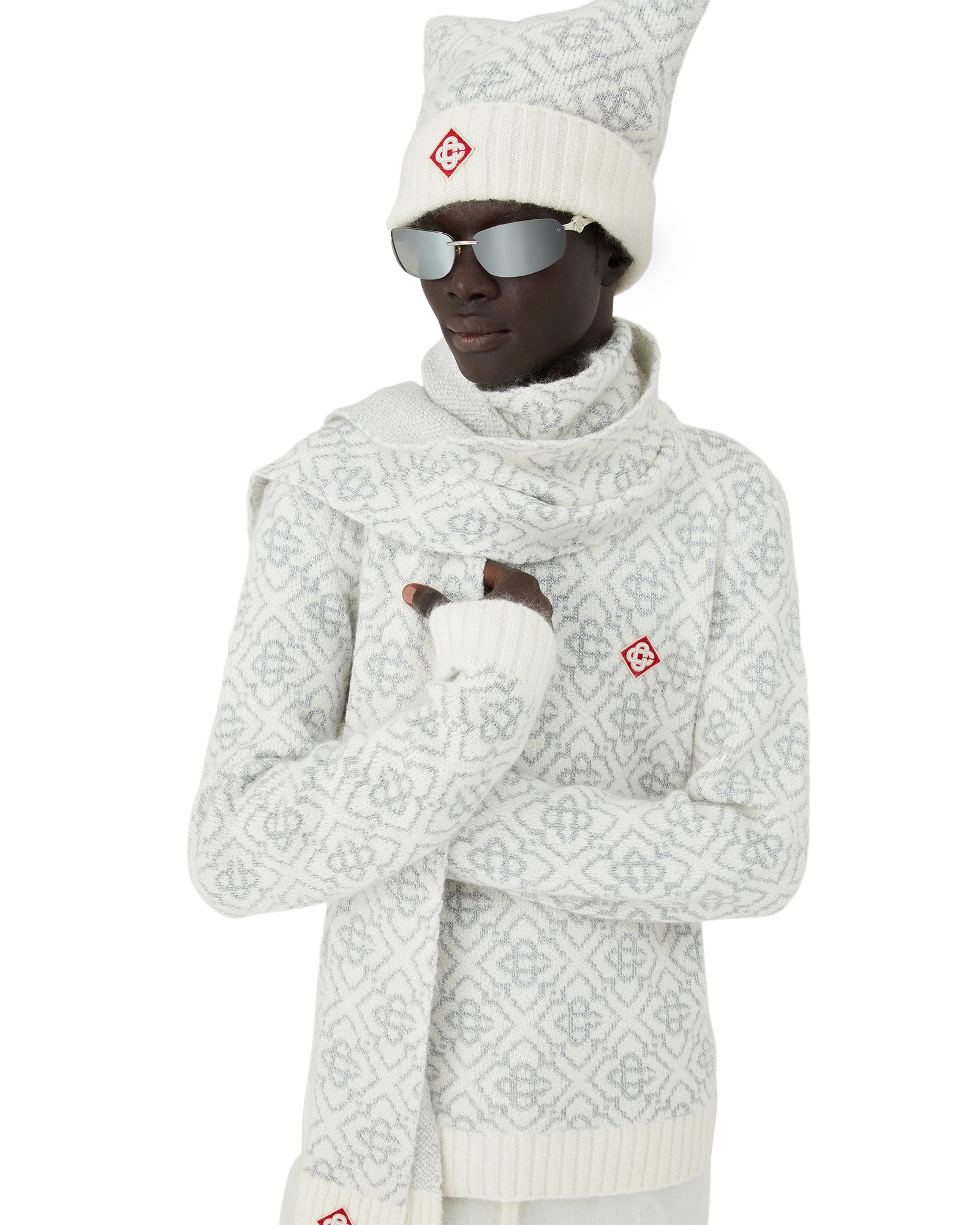 Ski Monogram Mohair Scarf - Image 2