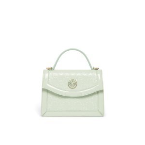 Mint Monogram Embossed Mini Jeanne Bag