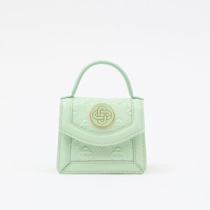 Mint Monogram Embossed Micro Jeanne Bag