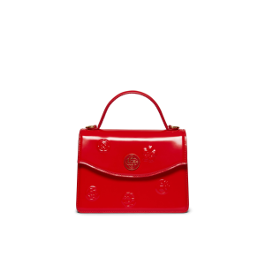 Red Emblems Mini Jeanne Bag