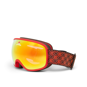Red & Orange Gradient Ski Goggles
