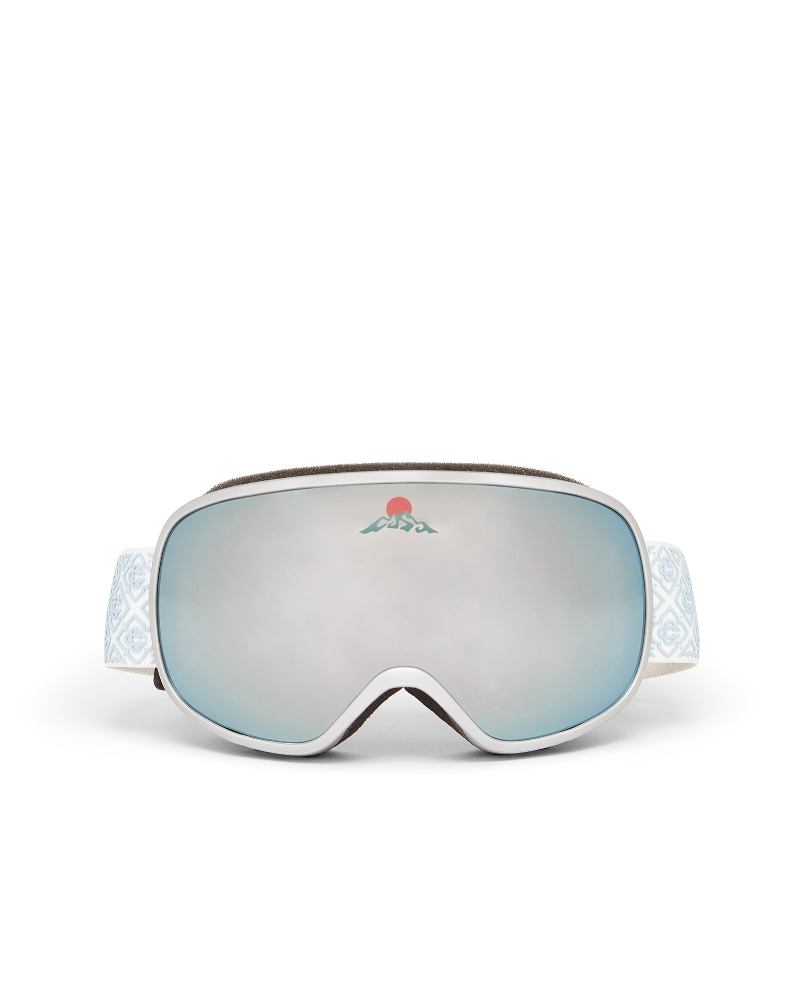 Silver & White Gradient Ski Goggles - Image 3