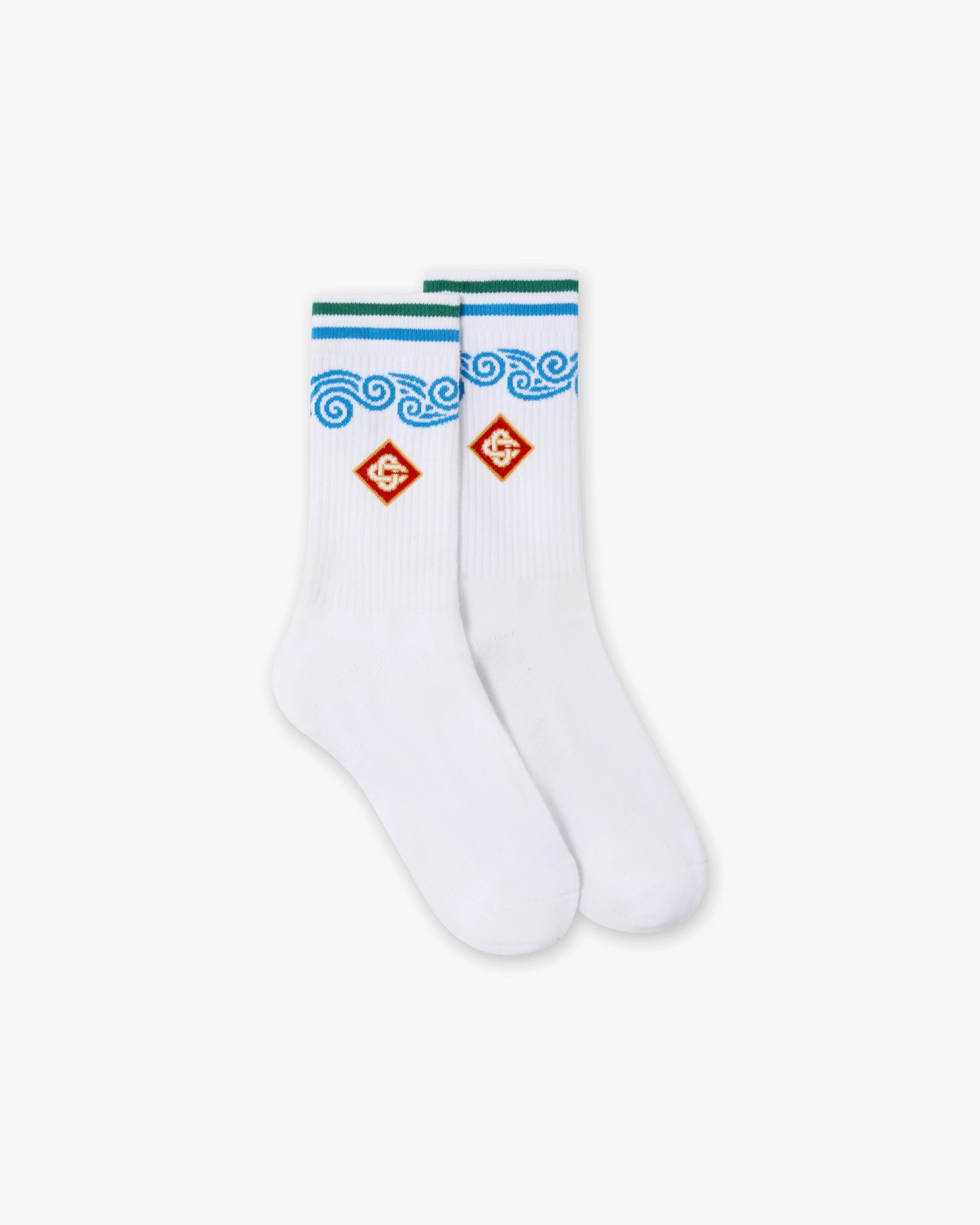White Casa Wave Socks