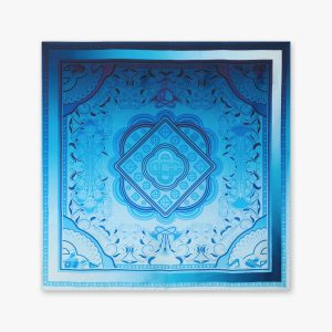 Blue Gradient Egyptian Rug Medium Silk Scarf