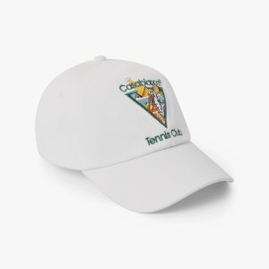 White Tennis Club Icon Pyramid Abduction Cap