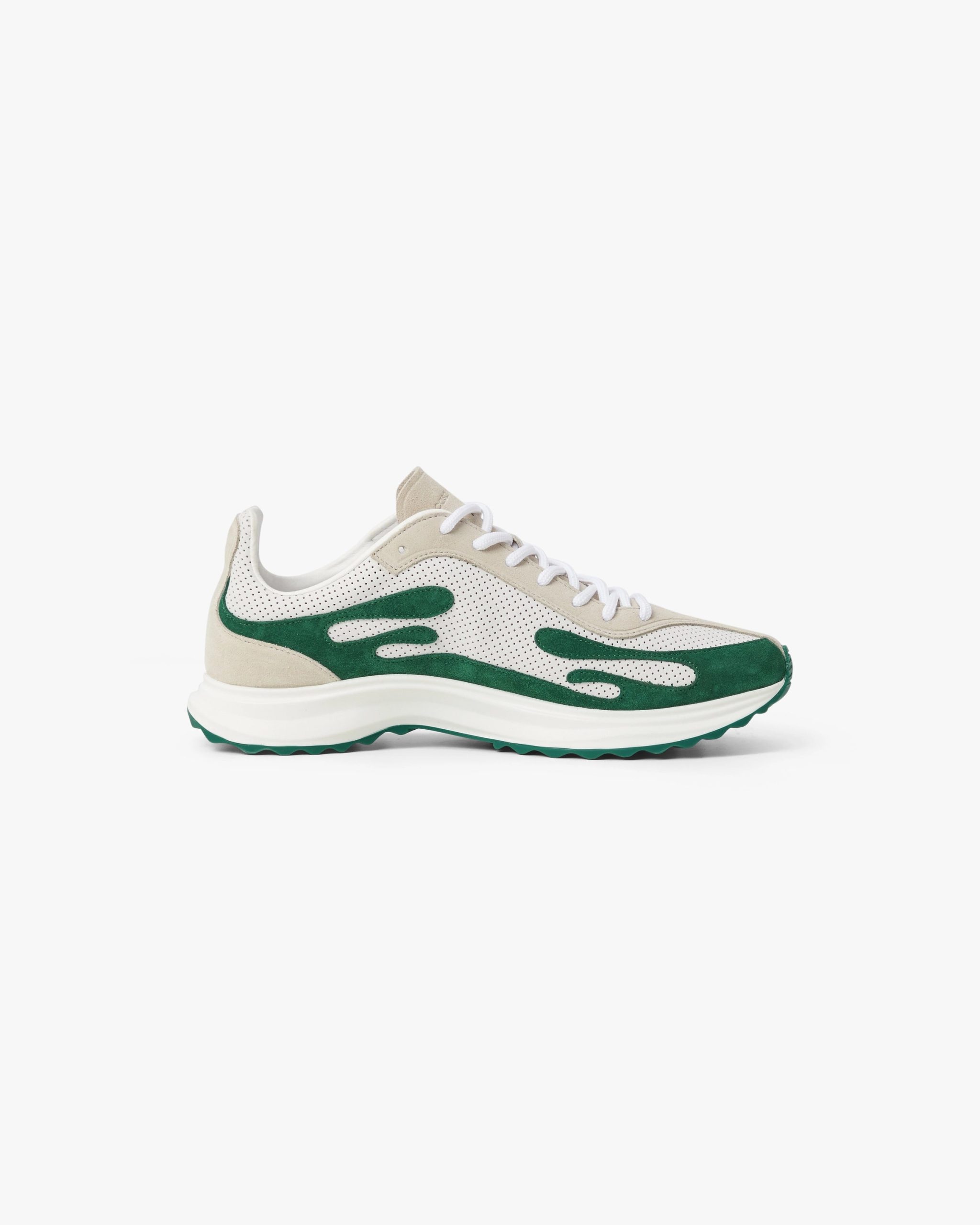 Men's White & Green Stade Sneaker - Image 3