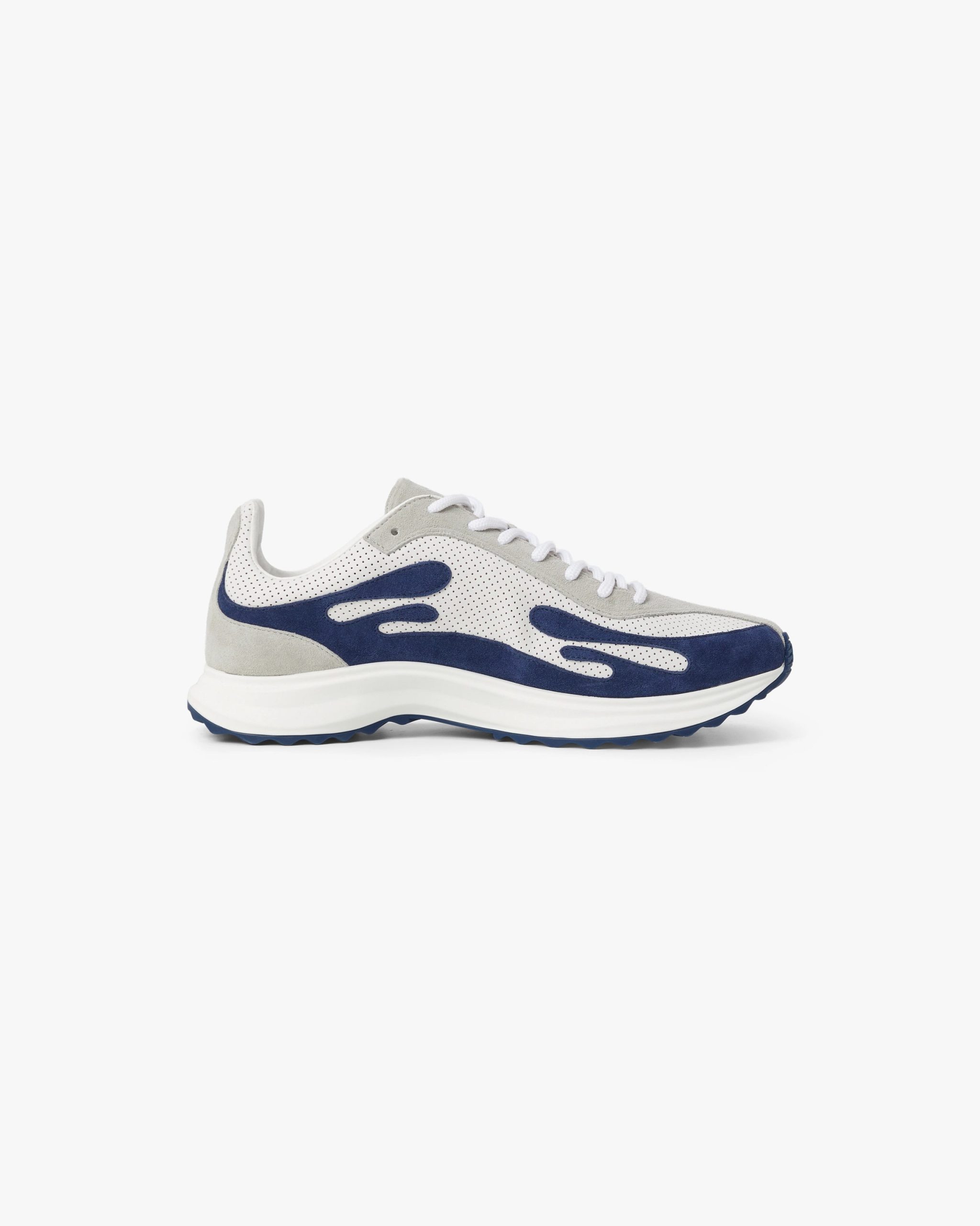 Women's White & Navy Stade Sneaker - Image 5