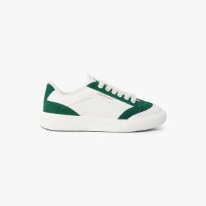 Women's White & Green Del Mar Sneaker