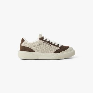 Men's Brown & Beige Monogram Del Mar Sneaker