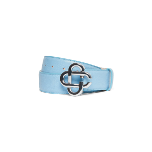 Women's Monogram Blue Silver Belt