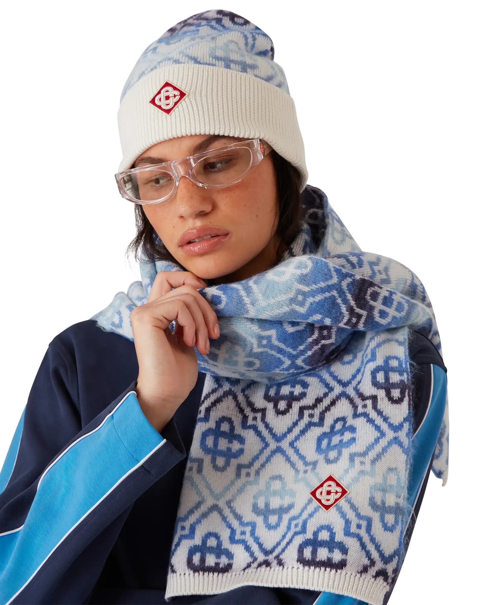 Space Dye Monogram Scarf - Image 2