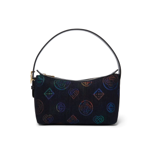 Blue Denim Heatmap Logo Bag