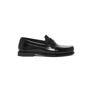 Men's Black Leather Loafers