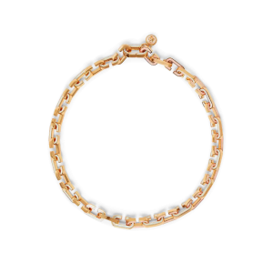 Enamel C Link Necklace