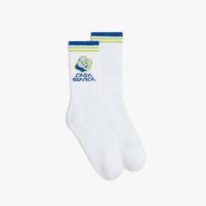 Blue CC Smile Socks