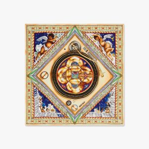 Plafond Orne De Musique Large Silk Scarf