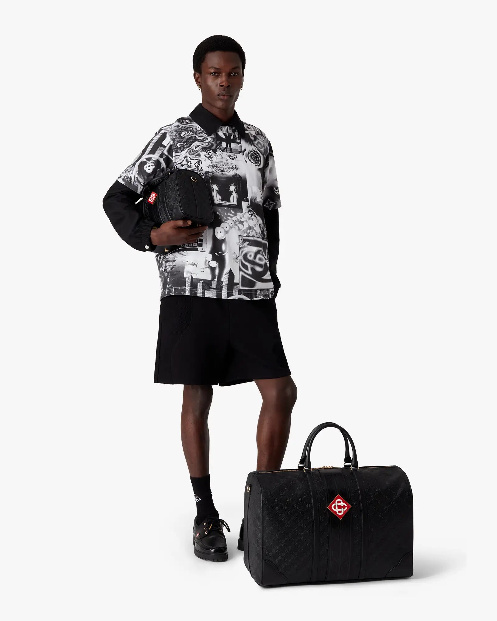 Black Monogram Weekender Bag - Image 2