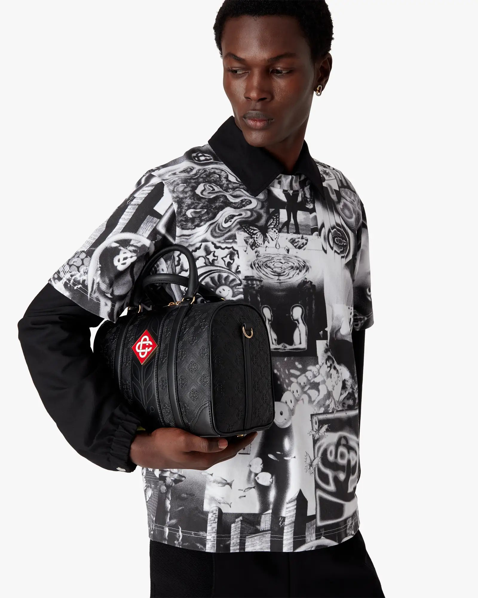 Black Mini Monogram Weekender Bag - Image 2