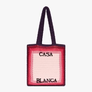 Pink Crochet Bag