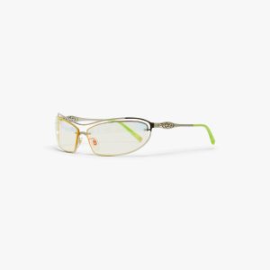 Lime Spiral Sunglasses