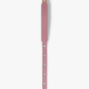 Pink & Gold Leather Wristband