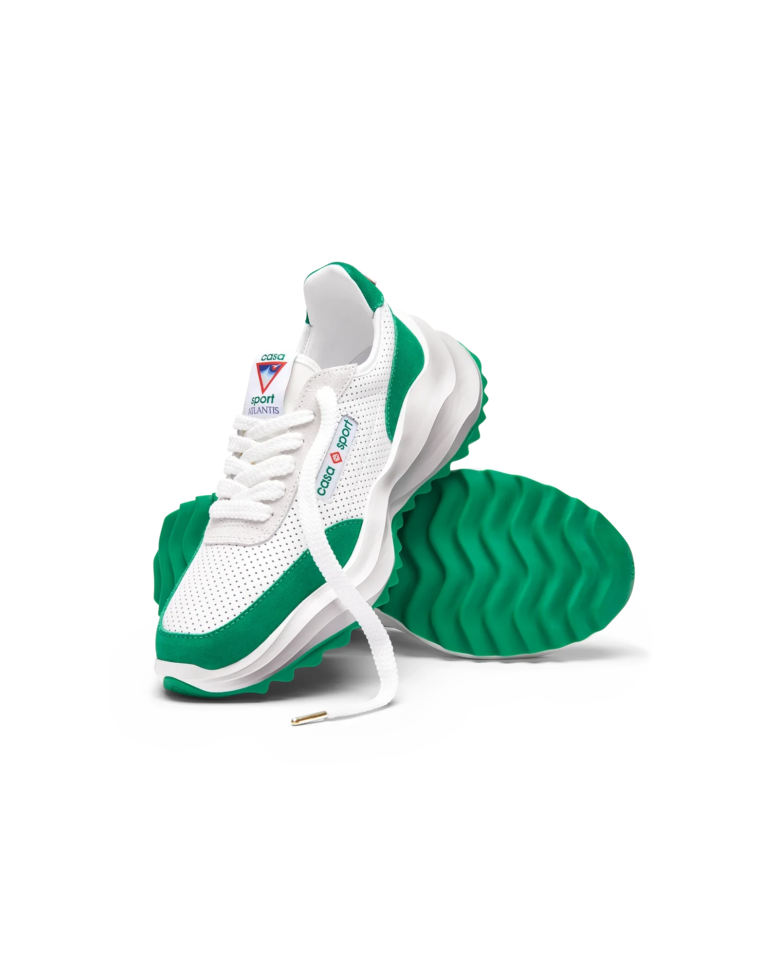 Women's Atlantis White & Tennis Green Sneaker - Image 5