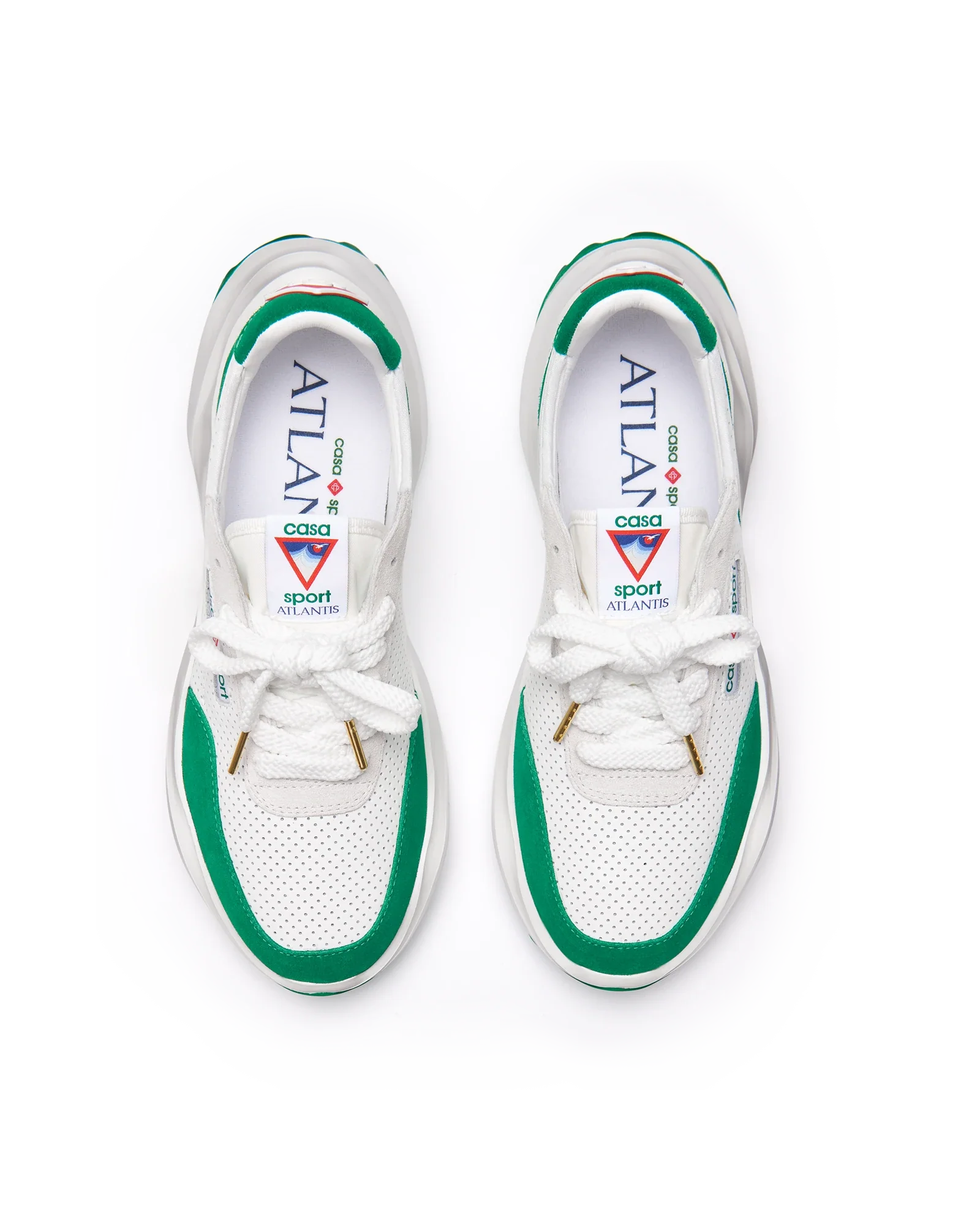 Women's Atlantis White & Tennis Green Sneaker - Image 7