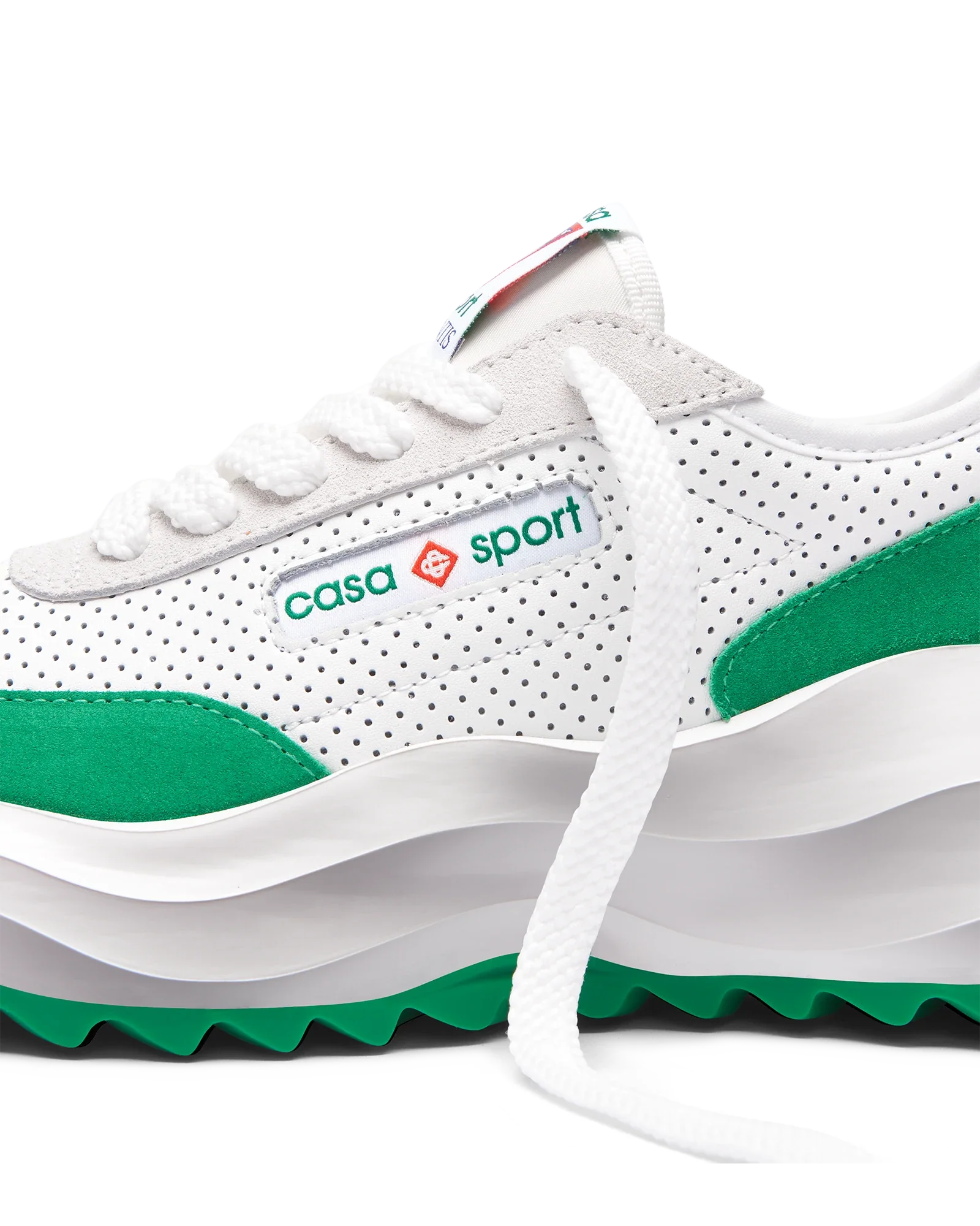 Women's Atlantis White & Tennis Green Sneaker - Image 11