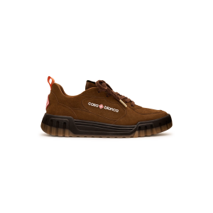 Women's Brown Suede Court Sneaker