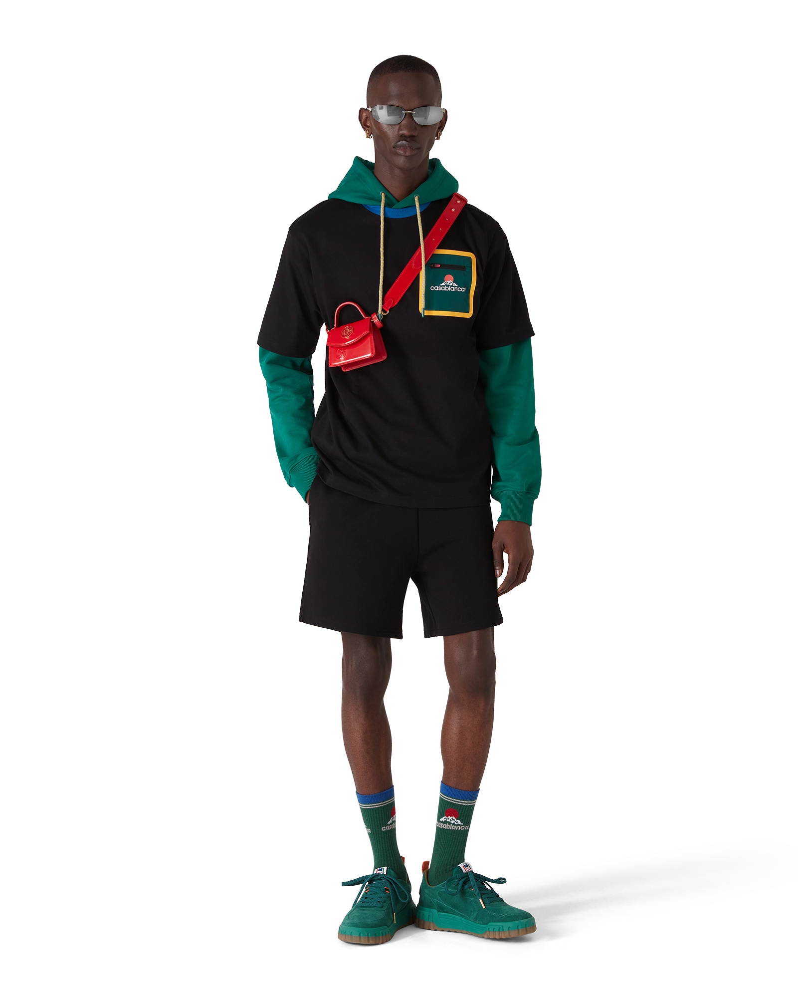 Men's Green Suede Court Sneaker - Image 2