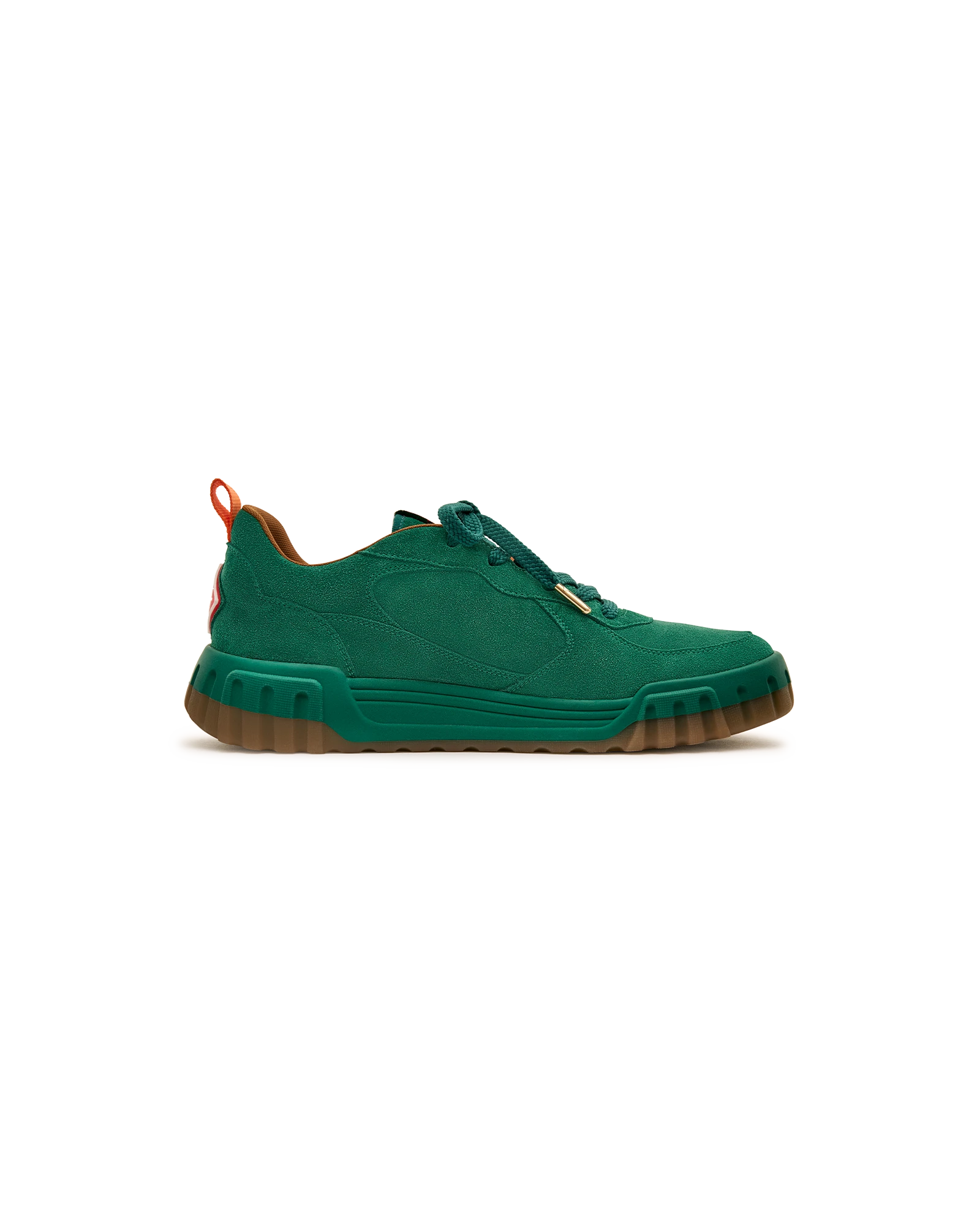 Men's Green Suede Court Sneaker - Image 3