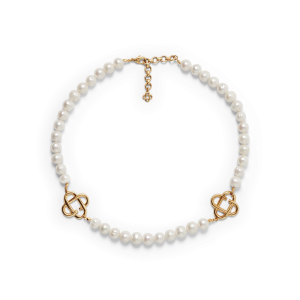 Medium Pearl Logo Necklace