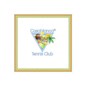 Tennis Club Icon Large Silk Scarf