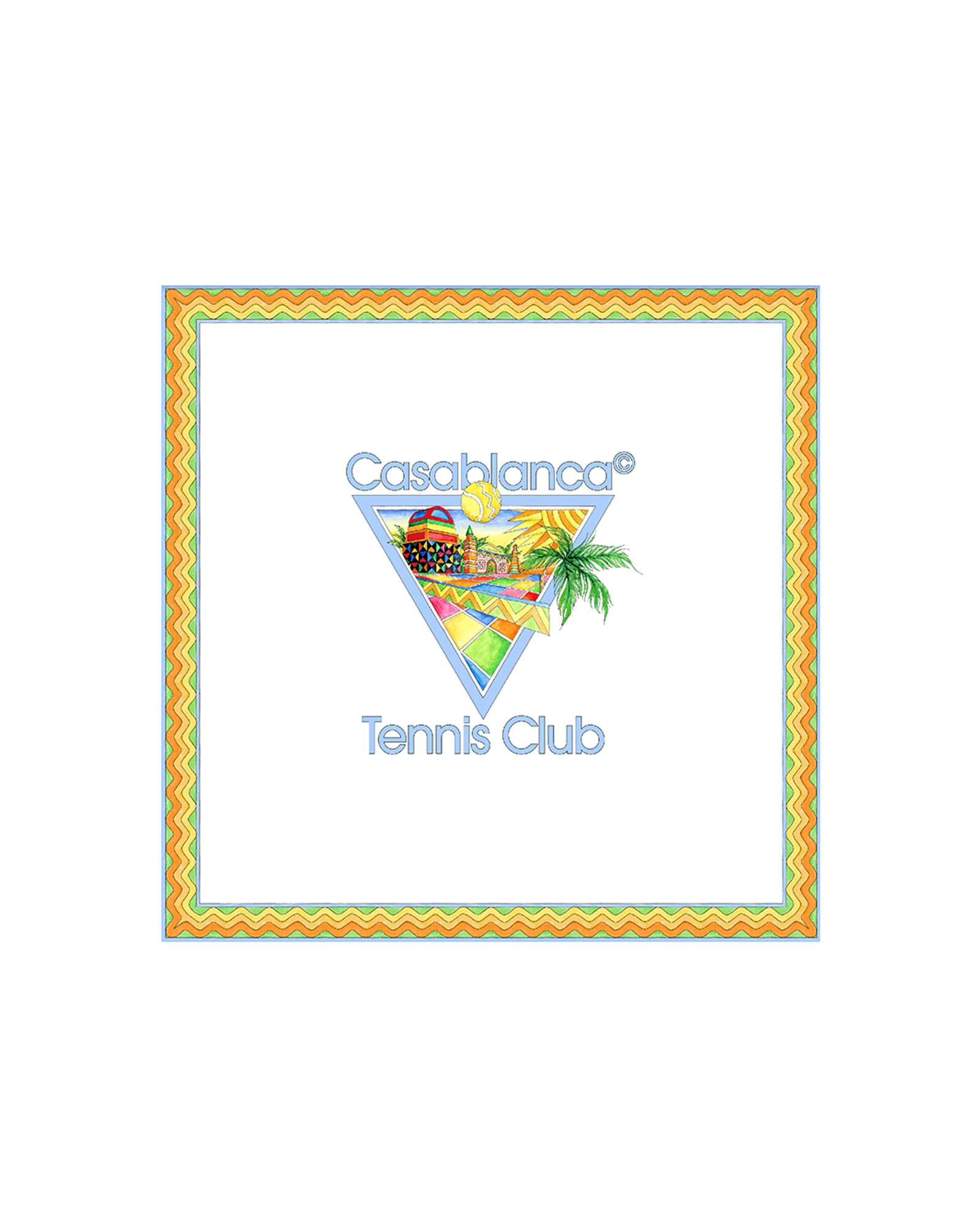 Tennis Club Icon Large Silk Scarf