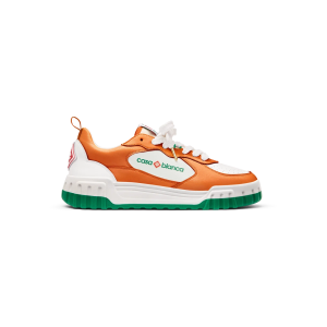 Women's Court Orange & White Sneaker