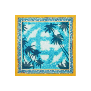 Poolside Emblem Medium Silk Scarf