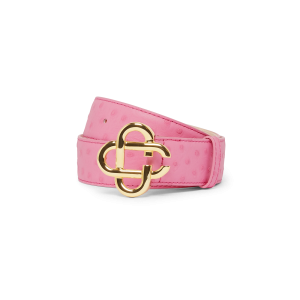 Pink Embossed CC Logo Belt