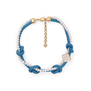 Blue Knotted Necklace