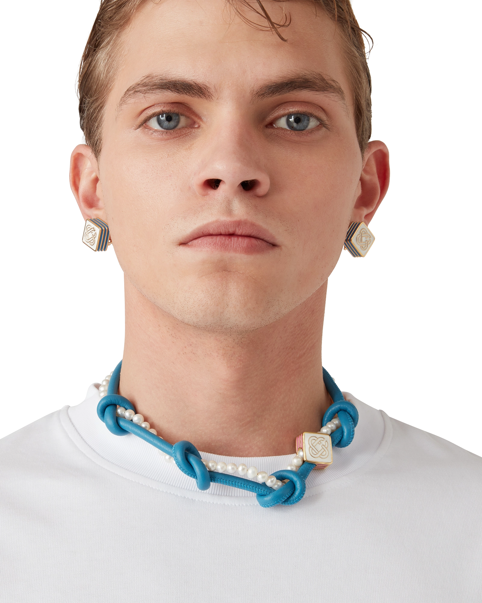 Blue Knotted Necklace - Image 4