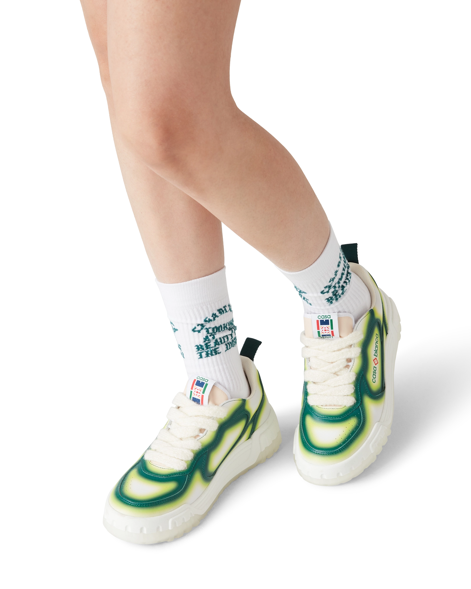 Women's Court Green Fade Sneaker - Image 3