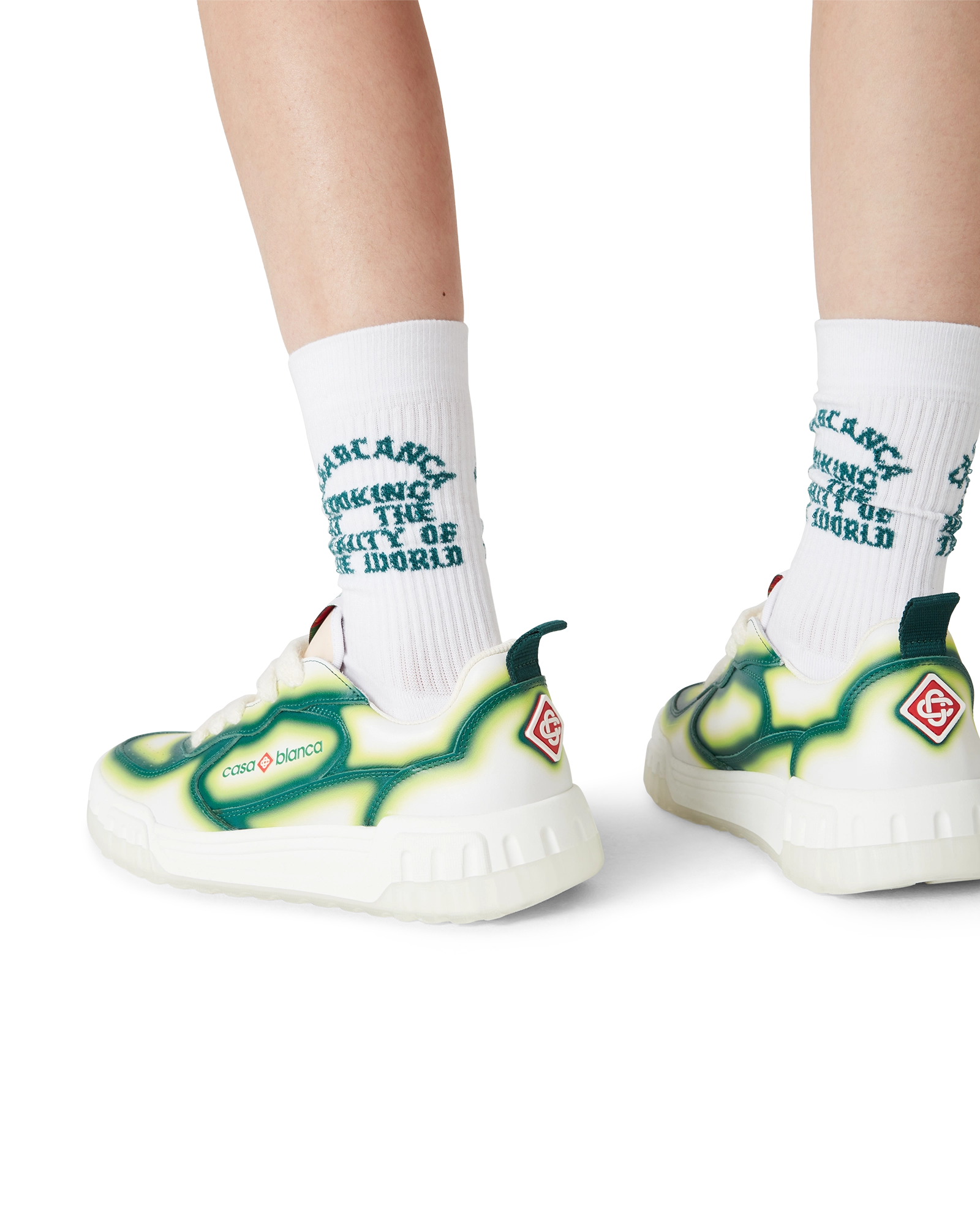 Women's Court Green Fade Sneaker - Image 4