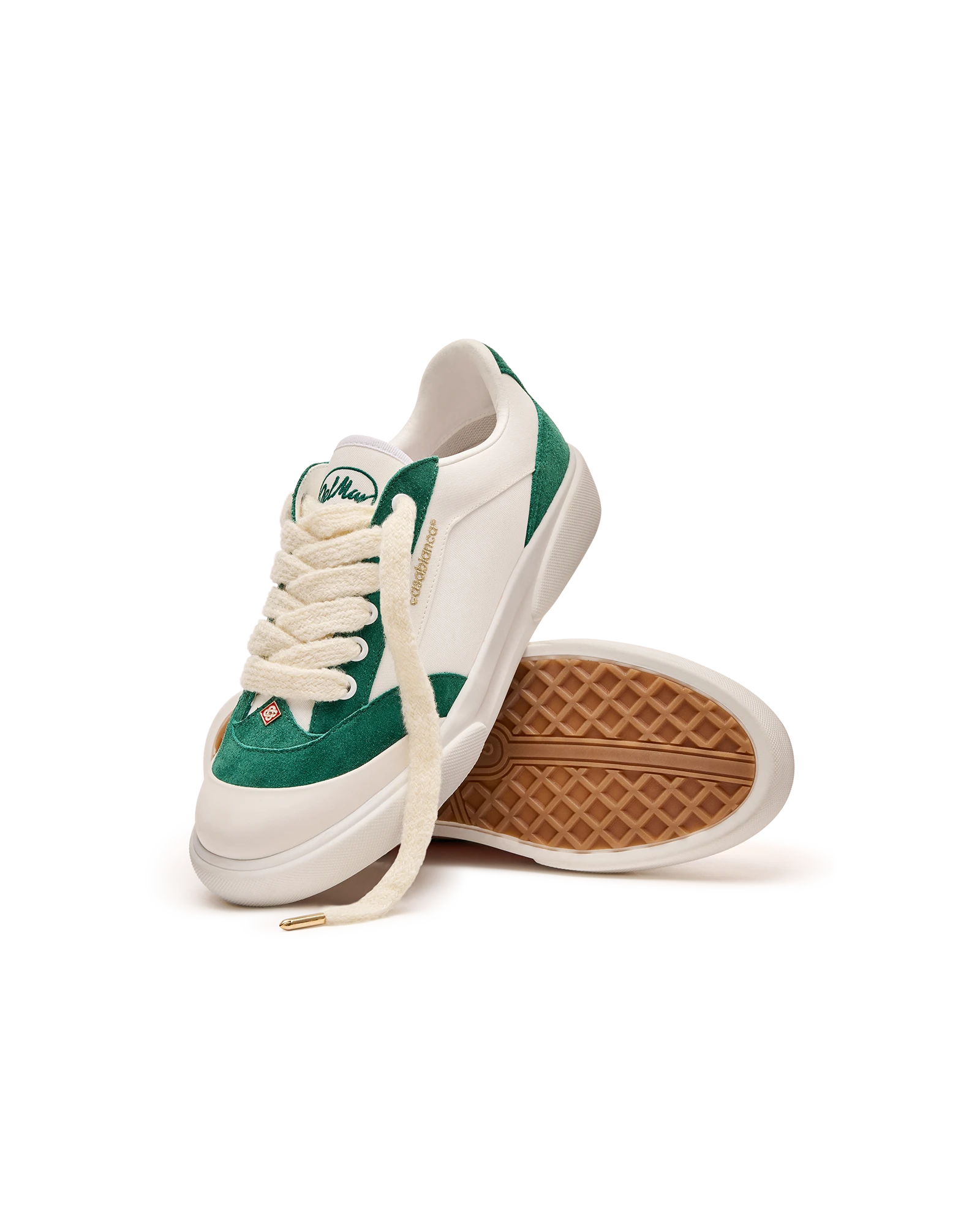 Women's Del Mar White & Green Sneaker - Image 9