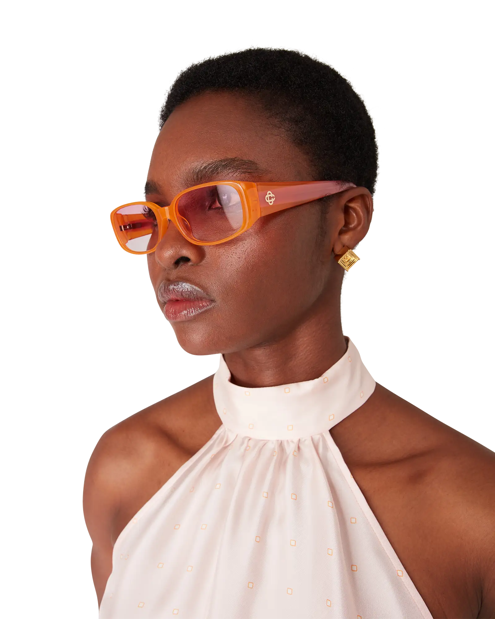 Pink & Orange Slim Sunglasses - Image 2