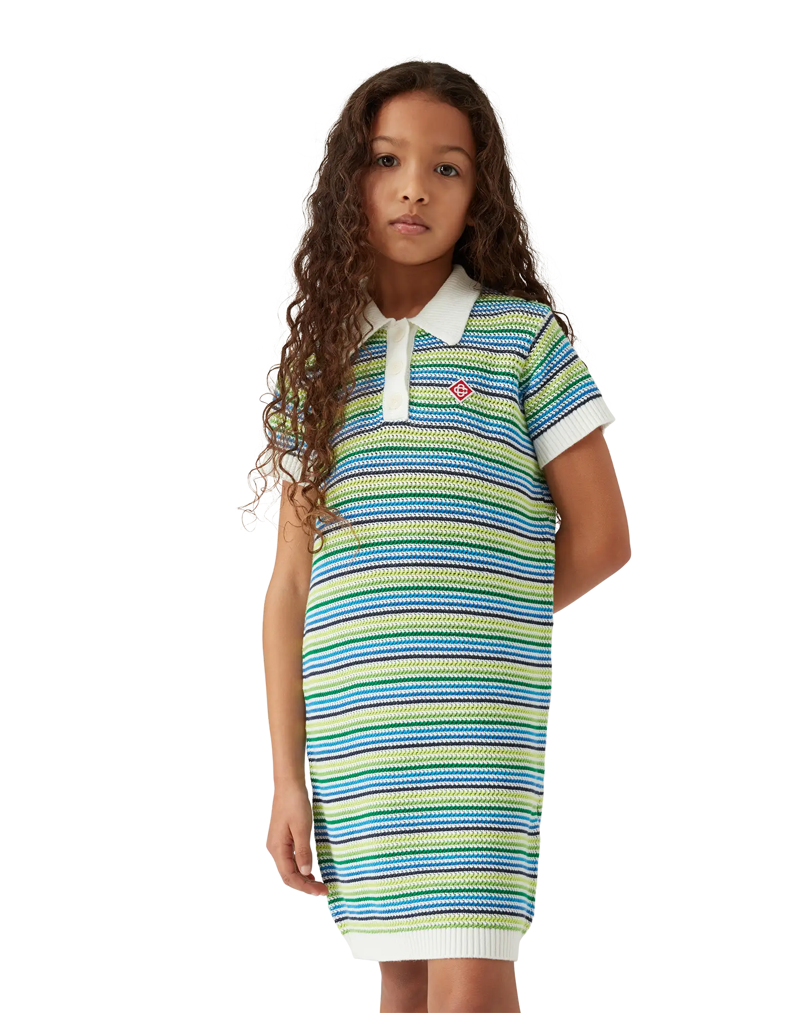 Children's Stripe Short Sleeve Dress - Image 4