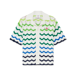 Children's Gradient Wave Short Sleeve Knit Shirt