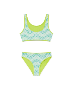 Children's Wavy Monogram Bikini Set