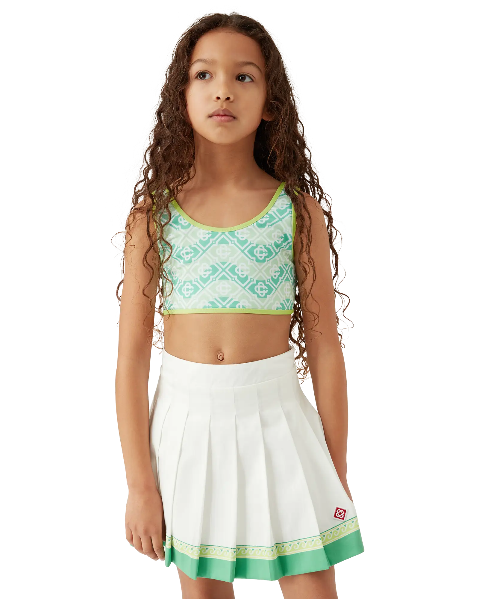 Children's Wavy Monogram Bikini Set - Image 6