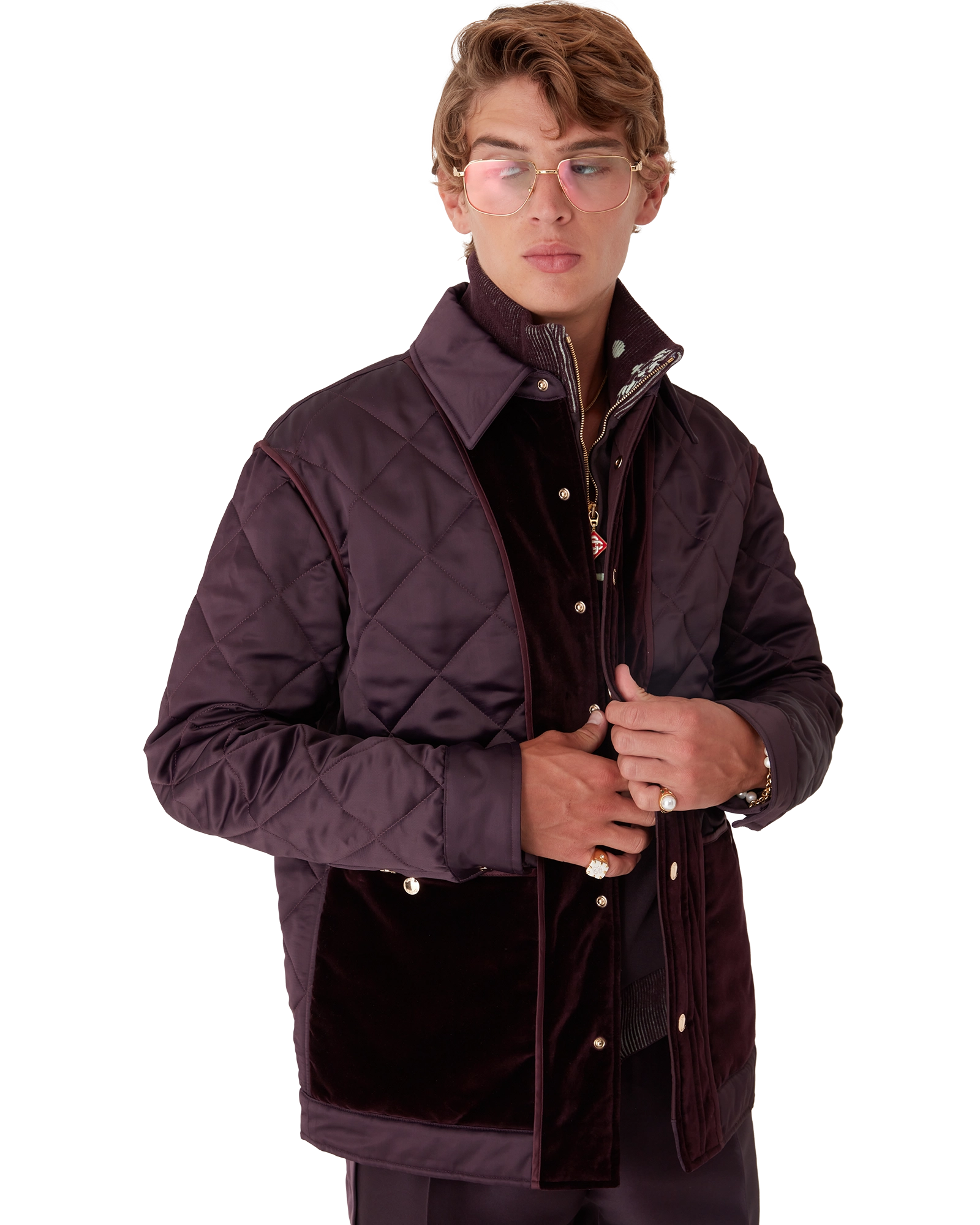 Satin Quilted Jacket - Image 4
